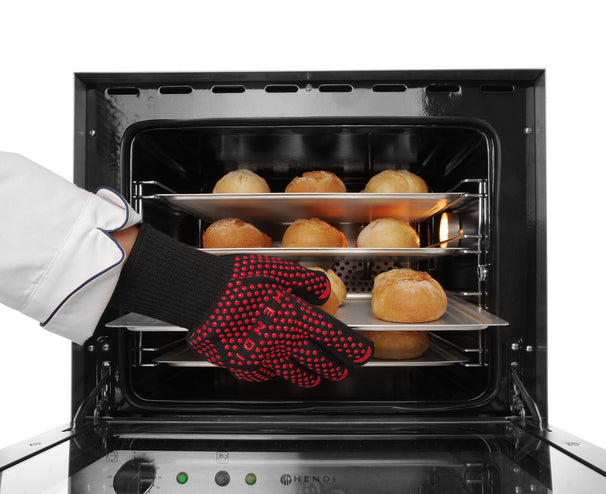Set de gants de four Hendi - en fibre de verre - 30 cm - 2 pièces