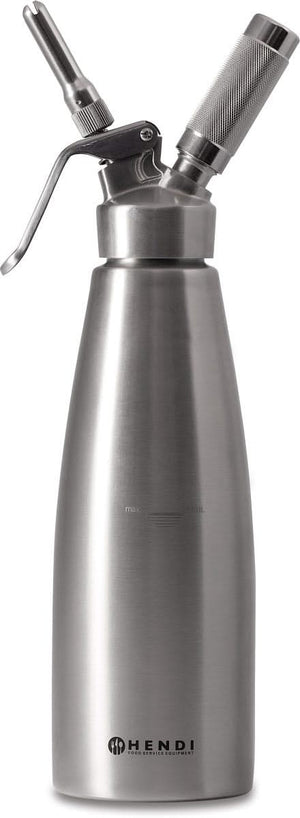 Siphon à crème Hendi - Siphon en acier inoxydable - Profi Line - 1 L