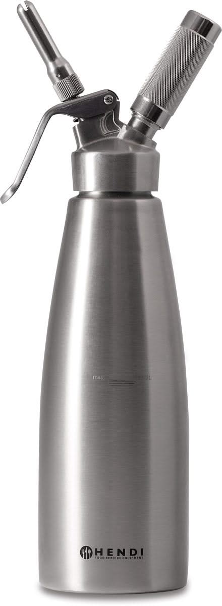 Siphon à crème Hendi - Siphon en acier inoxydable - Profi Line - 1 L