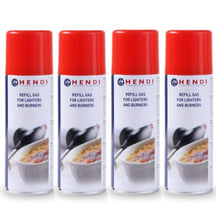 Set de recharges de gaz Hendi - Recharge butane - Hendi Gaz - 200 ml - 4 pièces