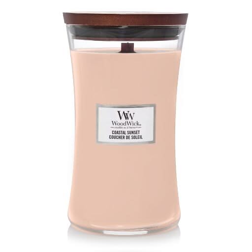 Bougie parfumée WoodWick - a mèche en bois - Coastal Sunset - 18 cm / ø 10 cm