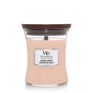 Bougie parfumée WoodWick - Bougie en verre - Coastal Sunset - 11 cm / ø 10 cm