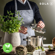 Ensemble de casseroles Sola - en inox - Juvia - Ø16/18/20 cm + Ø16 cm - 4 pièces