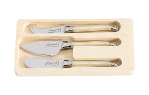 Ensemble de couteaux à fromage Laguiole Style De Vie - en nacre - 3 pièces