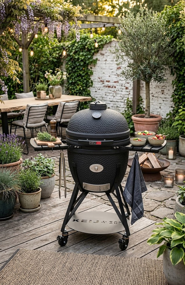 Keij Kamado BBQ Legend XL mat noir - 23 pouces