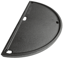 Keij Kamado Plaque de Grill Halve Lune / Plancha Compact - Fonte Émaillée - 2 côtés - 33 cm - pour Kamado de 15 pouces - Universel