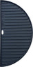 Keij Kamado Plaque de Grill Demi-Lune / Plancha Grande - Fonte Émaillée - 2 côtés - 46,5 cm - pour Kamado de 21 pouces - Universel