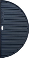 Keij Kamado Plaque de Grill Demi-Lune / Plancha Grande - Fonte Émaillée - 2 côtés - 46,5 cm - pour Kamado de 21 pouces - Universel