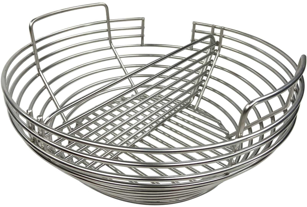 Keij Kamado Pan à charbon (X)Large - pour Kamado de 21/23 pouces - avec découpe pour alimentateur de copeaux - Universel