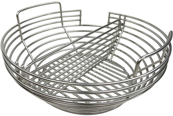 Keij Kamado Pan à charbon (X)Large - pour Kamado de 21/23 pouces - avec découpe pour alimentateur de copeaux - Universel