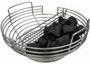 Keij Kamado Pan à charbon (X)Large - pour Kamado de 21/23 pouces - avec découpe pour alimentateur de copeaux - Universel