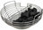 Keij Kamado Pan à charbon (X)Large - pour Kamado de 21/23 pouces - avec découpe pour alimentateur de copeaux - Universel