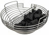 Keij Kamado Pan à charbon (X)Large - pour Kamado de 21/23 pouces - avec découpe pour alimentateur de copeaux - Universel
