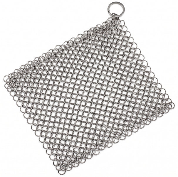 Keij Kamado Gietijzer Scrubber - Chaîne de nettoyage en inox