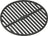 Keij Kamado Grille Large - Fonte émaillée en fonte - ø 46,5 cm - pour Kamado de 21 pouces - Universel