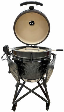 Keij Kamado Rotisserie Large Inox 55cm - Pour Kamado de 21 pouces