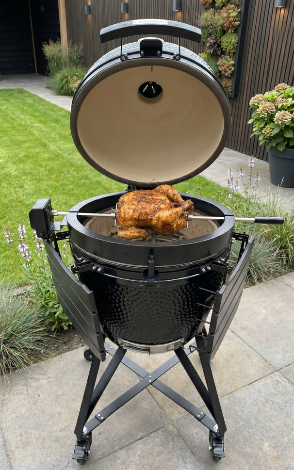 Keij Kamado Rotisserie Large Inox 55cm - Pour Kamado de 21 pouces