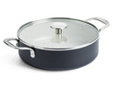 Sauteuse avec couvercle KitchenAid Aluminium Noir Mat ø 24 cm / 3,1 Litres - revêtement antiadhésif céramique