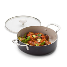 KitchenAid Hapjespan / Sauteerpan met deksel Aluminium Mat Zwart ø 24 cm / 3.1 Liter - productfoto