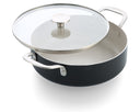 Sauteuse avec couvercle KitchenAid Aluminium Noir Mat ø 28 cm / 4,3 Litres - revêtement antiadhésif céramique