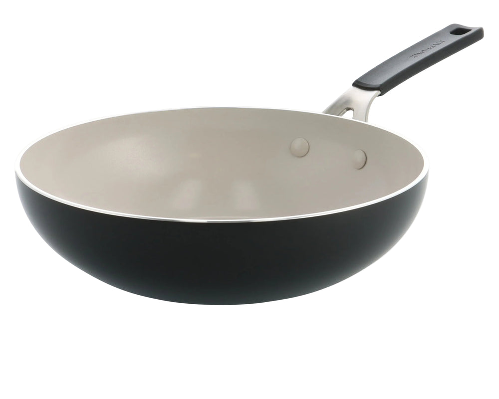 KitchenAid Wokpan Aluminium Mat Zwart ø 28 cm / 3.7 Liter