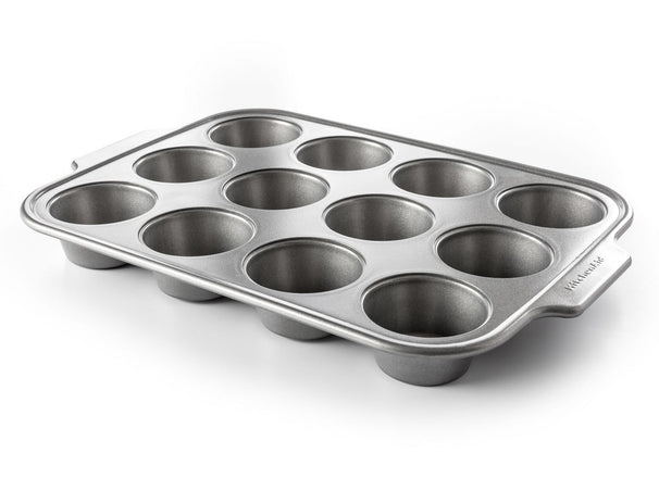 Moule à muffins KitchenAid Aluminized Steel - 12 muffins - 41 x 28 cm - revêtement antiadhésif céramique