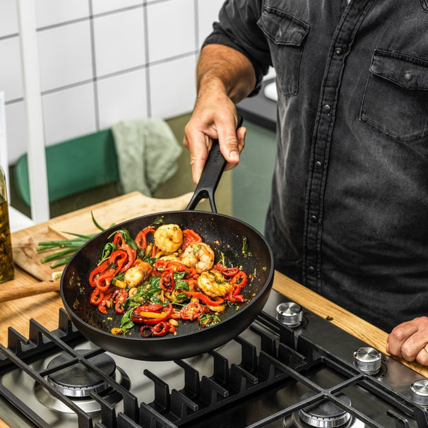 Wok KitchenAid Classic Forged ø 28 cm / 3,6 Litres - revêtement antiadhésif céramique