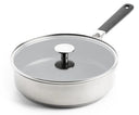 Sauteuse avec couvercle KitchenAid Classic Inox ø 26 cm / 3,6 Litres - revêtement antiadhésif céramique