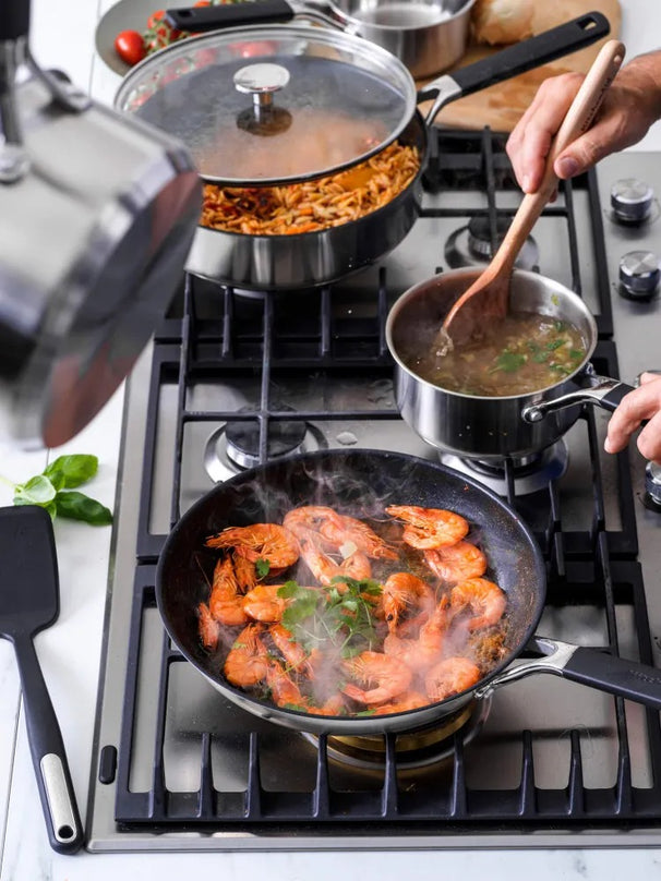 Sauteuse avec couvercle KitchenAid Classic Inox ø 26 cm / 3,6 Litres - revêtement antiadhésif céramique