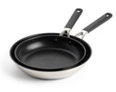 Set de poêles KitchenAid Classic Inox 2 pièces - ø 24 & 28 cm - revêtement antiadhésif céramique