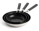 Set de poêles KitchenAid Classic Inox 3 pièces - ø 20, 24 & 28 cm - revêtement antiadhésif céramique