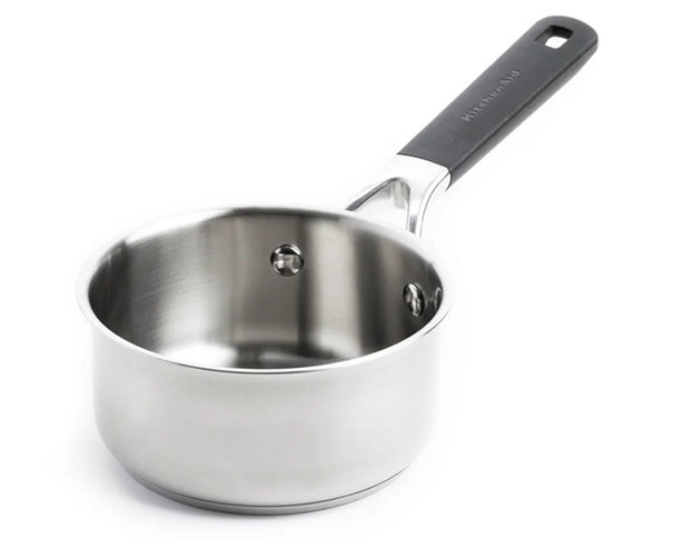 Casserole KitchenAid Classic Inox ø 14 cm / 1 Litre - sans revêtement antiadhésif