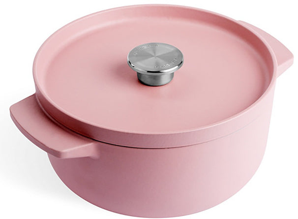 Cocotte en fonte KitchenAid Dried Rose ø 22 cm / 3,3 Litres - revêtement antiadhésif émaillé