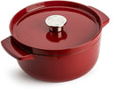 Cocotte en fonte KitchenAid Empire Red ø 22 cm / 3,3 Litres - revêtement antiadhésif émaillé