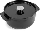 Cocotte en fonte KitchenAid Onyx Black ø 22 cm / 3,3 Litres - revêtement antiadhésif émaillé