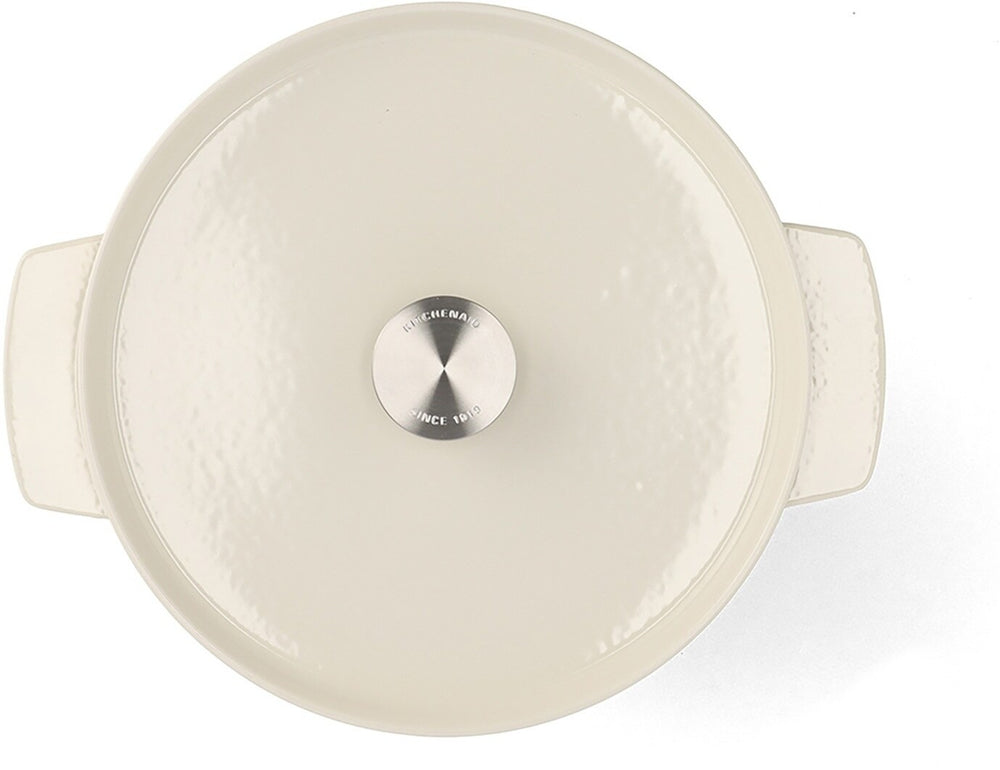 KitchenAid Braadpan Gietijzer Cream ø 26 cm / 5.2 Liter - bovenaanzicht