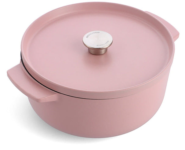 Cocotte en fonte KitchenAid Dried Rose ø 26 cm / 5,2 Litres - revêtement antiadhésif émaillé