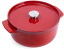 Cocotte en fonte KitchenAid Empire Red ø 26 cm / 5,2 Litres - revêtement antiadhésif émaillé