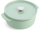 Cocotte en fonte KitchenAid Pistachio ø 26 cm / 5,2 Litres - revêtement antiadhésif émaillé