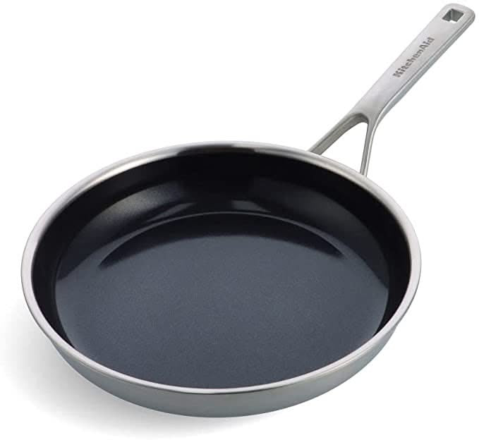 KitchenAid Koekenpan Multi-Ply RVS ø 28 cm - binnenkant