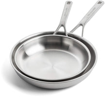 Ensemble de poêles KitchenAid - Acier inoxydable Multi-Ply - ø 24 et 28 cm - sans revêtement antiadhésif