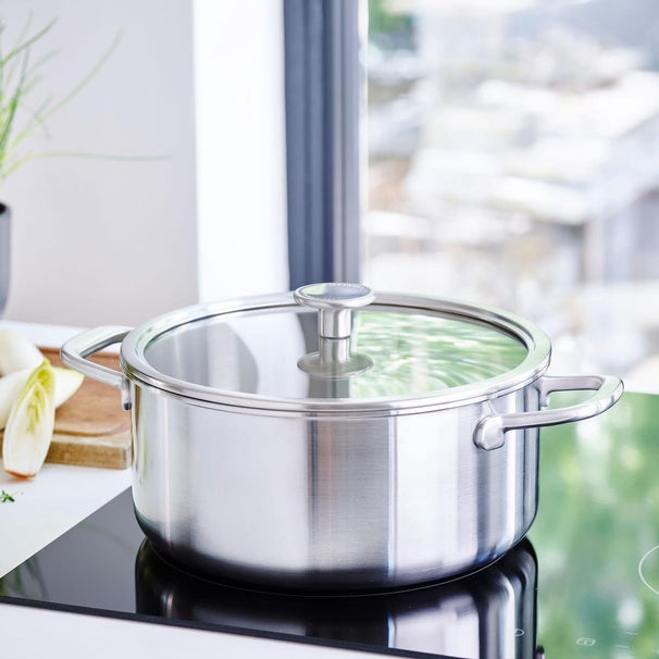 Faitout KitchenAid Tri-Ply Inox ø 20 cm / 3,1 Litres - sans revêtement antiadhésif