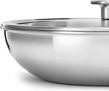 KitchenAid Wokpan met deksel Tri-Ply RVS ø 28 cm / 3.6 Liter - detail 1
