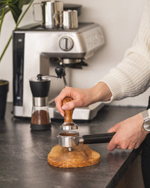 Tampon Barista Jay Hill - en bois de rose - Coffee Barista - ø 5 cm