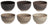 Ensemble de bols Cookinglife - Bols a soupe - Delice Gris - ø 14 cm - 6 pièces