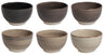 Ensemble de bols Cookinglife - Bols a soupe - Delice Gris - ø 14 cm - 6 pièces