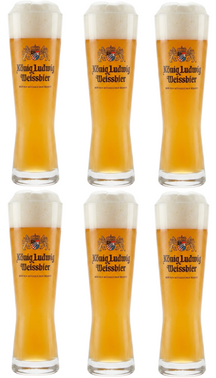 Set de verres a bière Konig Ludwig - Verres a bière - Weizen - 500 ml - 6 pièces