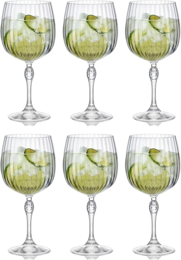 Set de verres a gin tonic Bormioli Rocco - Gobelet - America - 740 ml - 6 pièces