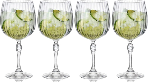 Set de verres a gin tonic Bormioli Rocco - Copa - America20s - 740 ml - 4 pièces