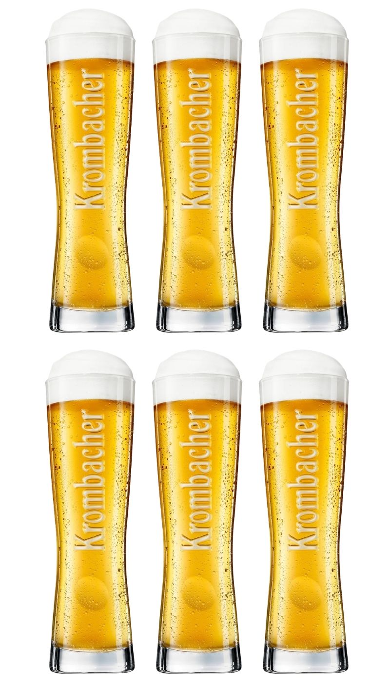 Verres à bière Krombacher Star Cup 250 ml - 6 pièces